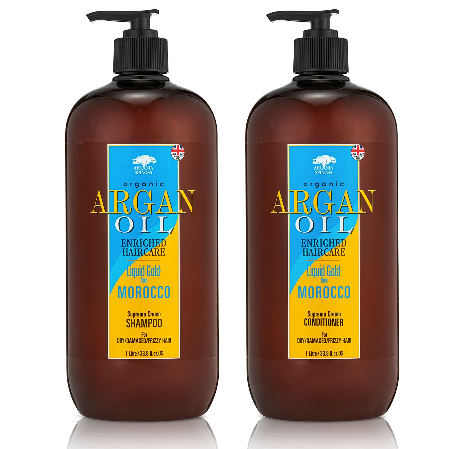 Argania Spinosa SHAMPOO & CONITIONER 1 Litre DUO OFFER